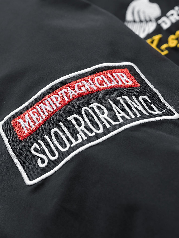 Relax Fit Embroidered Racing Jacket