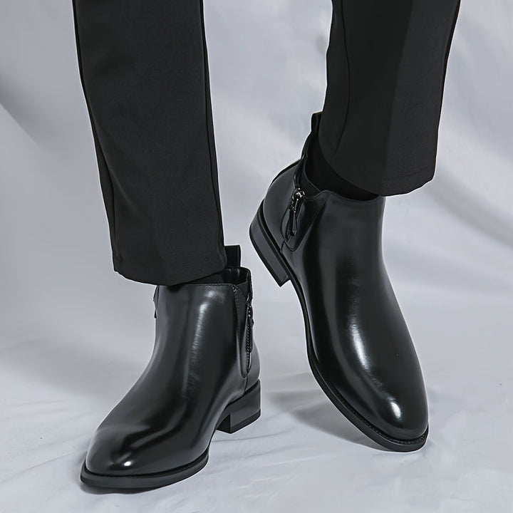 Reginald Thornton side-zip chelsea leather boots