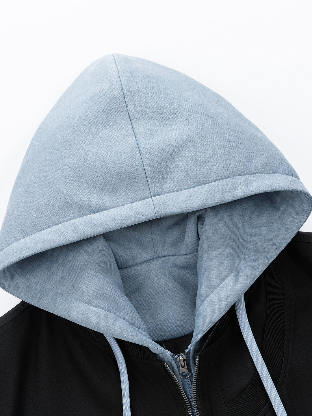 Contrast 2 In 1 Hooded Bomber Jacket