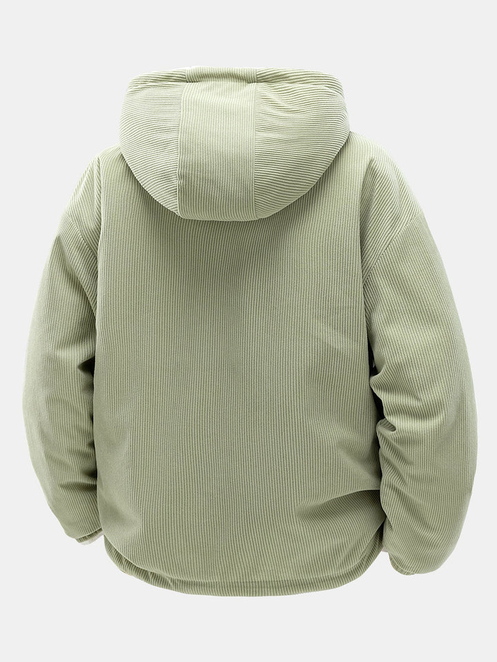 Teddy Corduroy Reversible Hooded Jacket