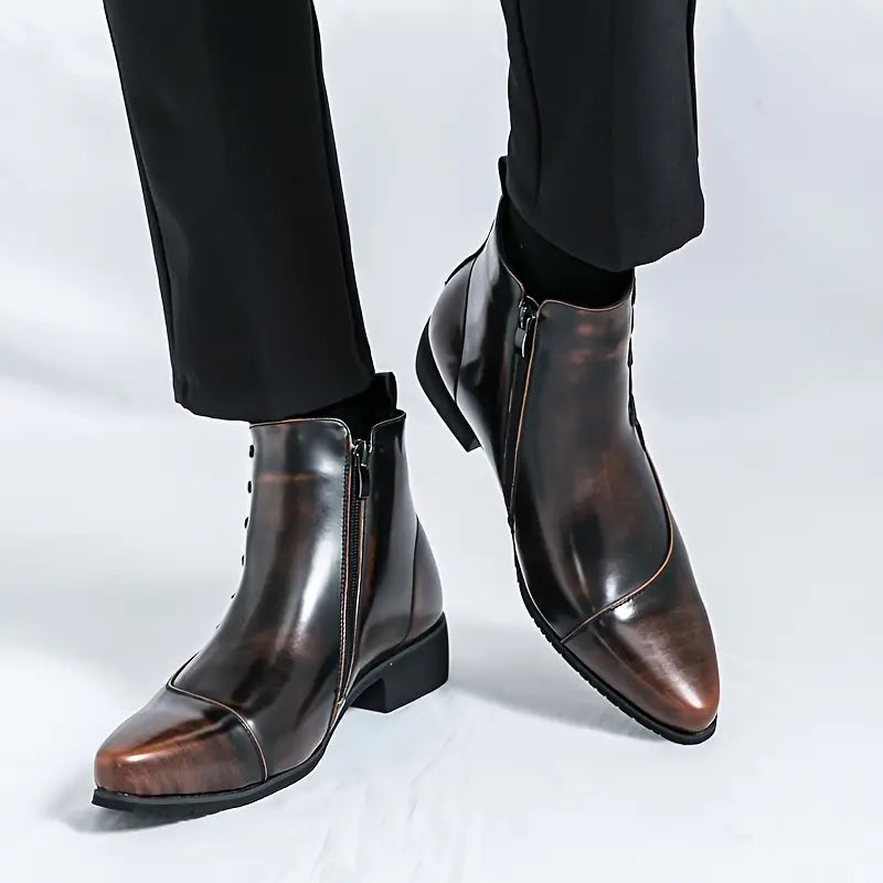 Samuel Thatcher Leather Dress Boots