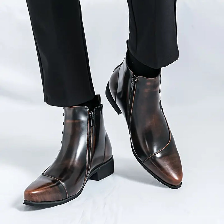 Samuel Thatcher Leather Dress Boots