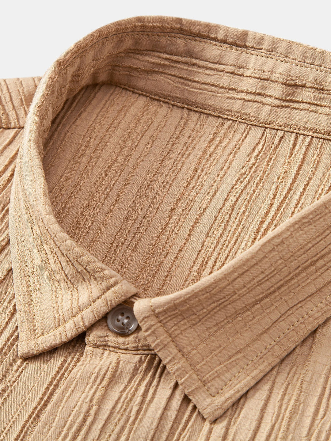 Wrinkled Textured Button Up Shirt