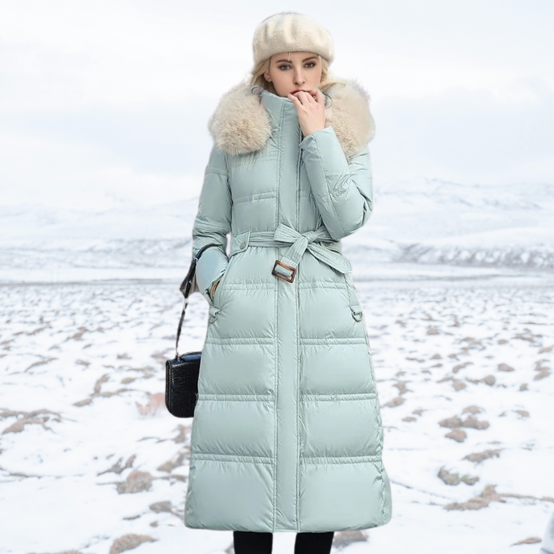 Warm Puffer Coat Faux Fur