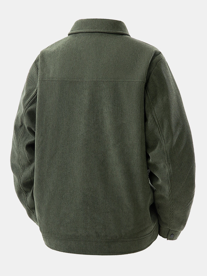 Teddy Lined Pocket Corduroy Jacket