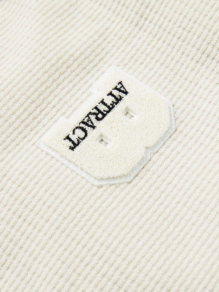 Teddy Lined Corduroy Hooded Puffer Coat