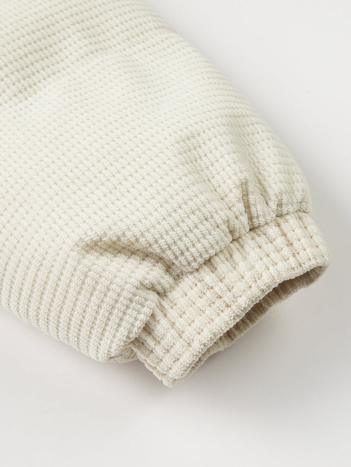 Teddy Lined Corduroy Hooded Puffer Coat