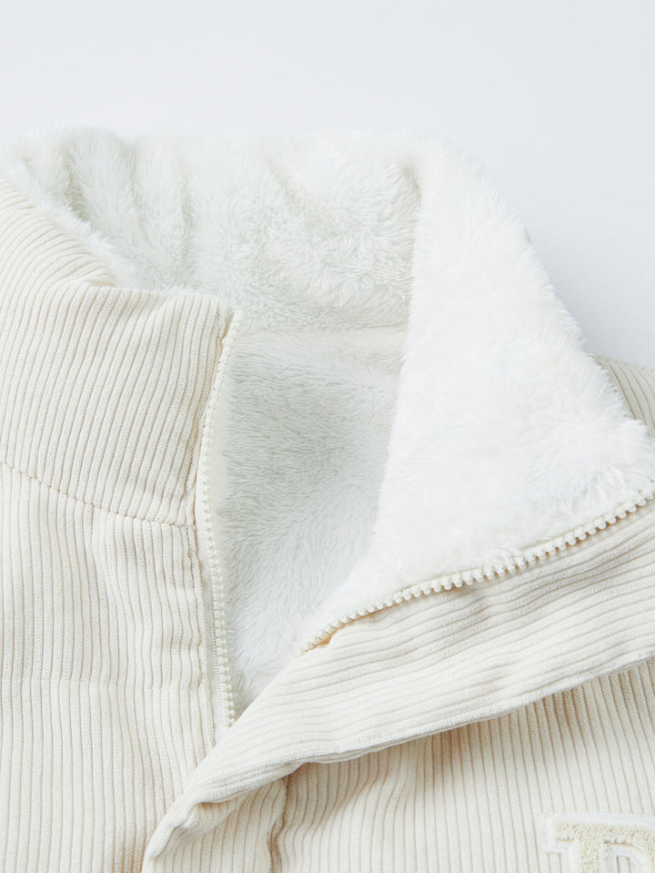 Reversible Teddy Fleece Corduroy Coat