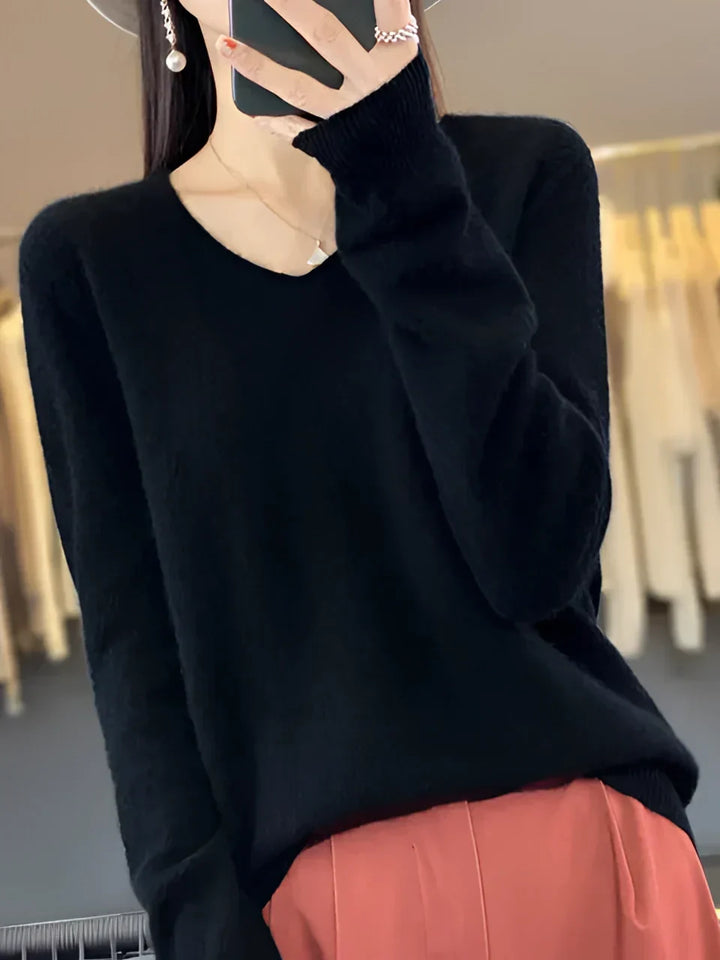 Soft Knit Pullover Women Casual Wear