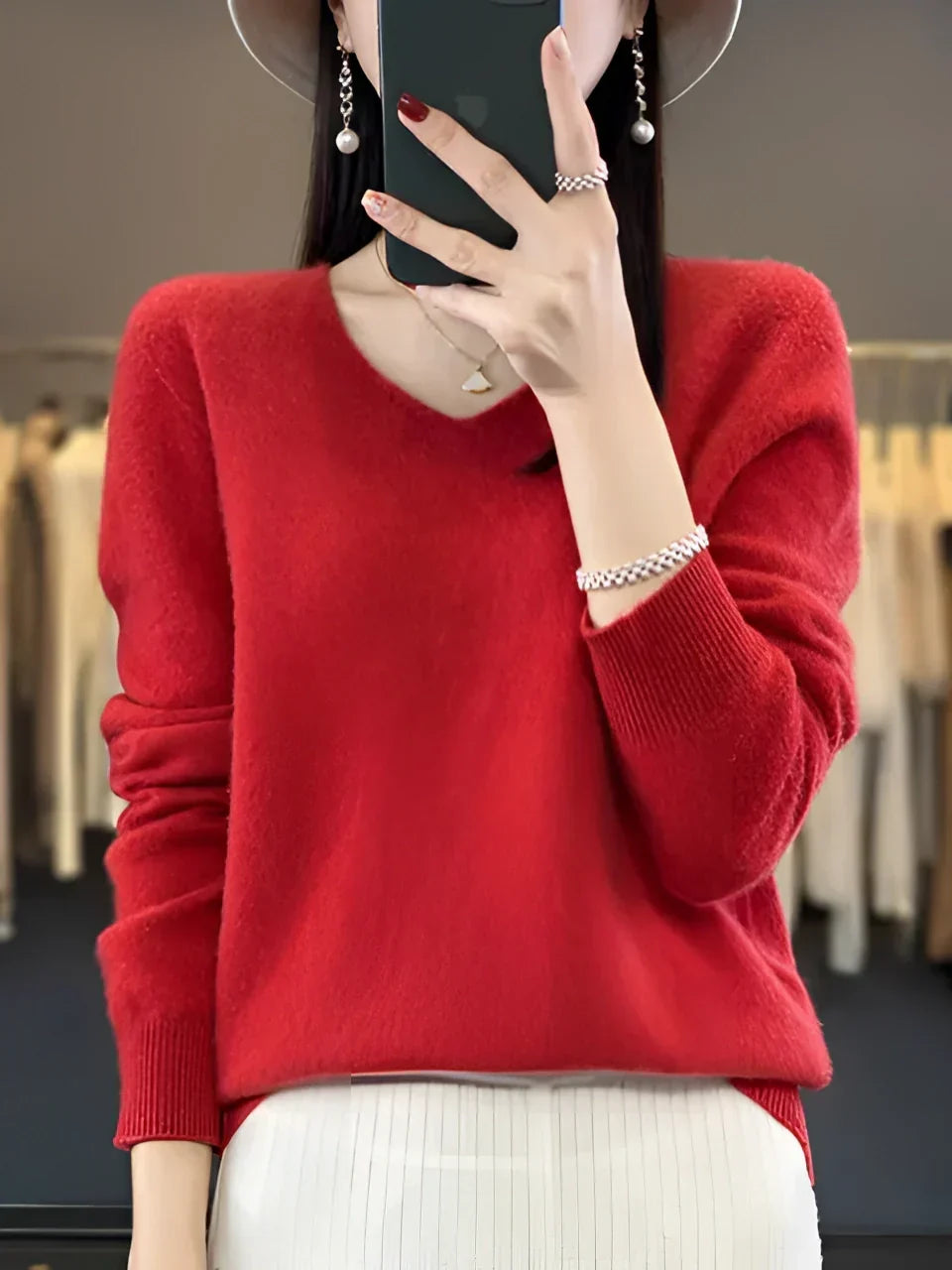 Soft Knit Pullover Women Casual Wear