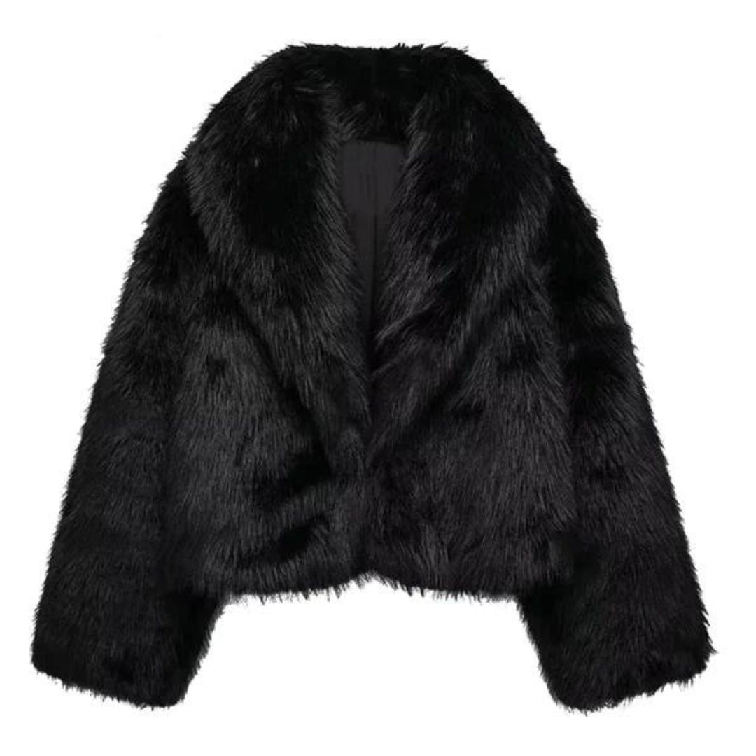 Women's Faux Fur Cropped Jacket