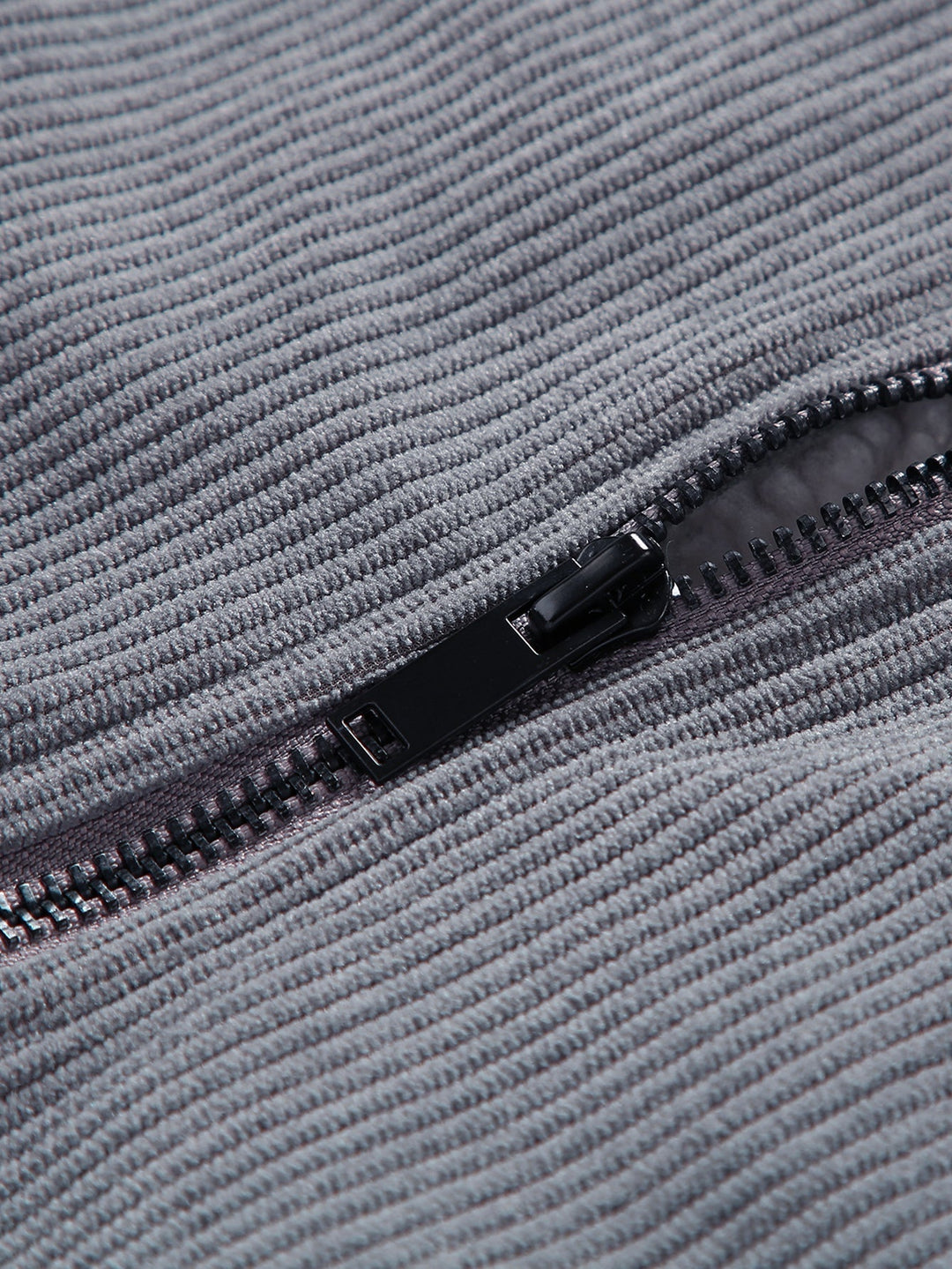 Teddy Lined Zip Up Corduroy Jacket