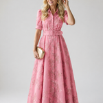 Violet & Grace™ | Belted Floral Maxi Dress