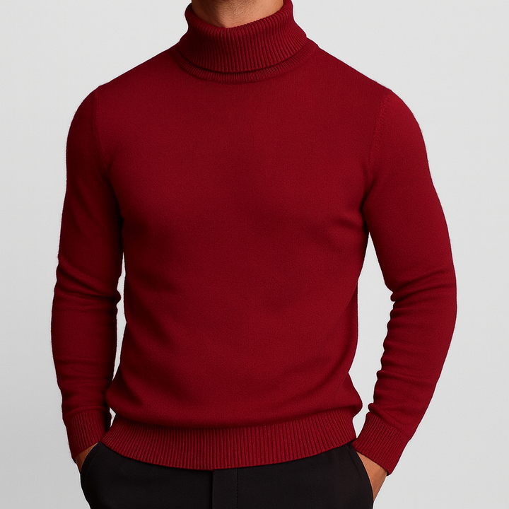 Savoni Cashmere Turtleneck Mens Jumper