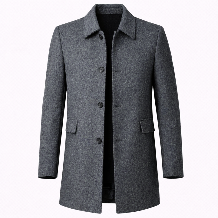 Oliver Beaumont | Classic Wool Overcoat For Men