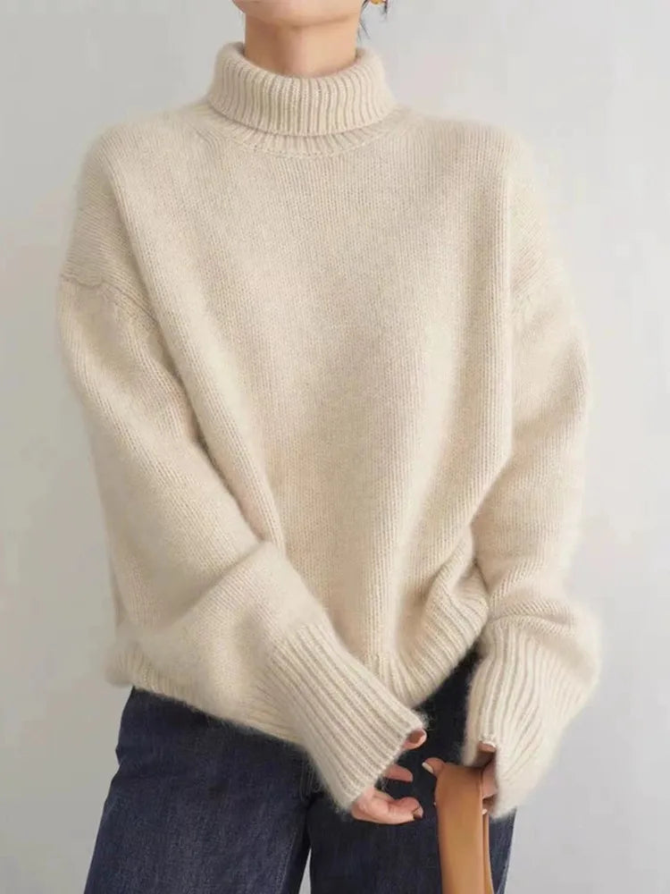 Maria | Womens Cashmere Luxe Turtleneck Jumper