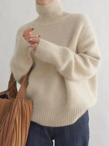 Maria | Womens Cashmere Luxe Turtleneck Jumper