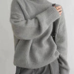 Women's Rollneck Sweater Semi-Fit Soft Knit