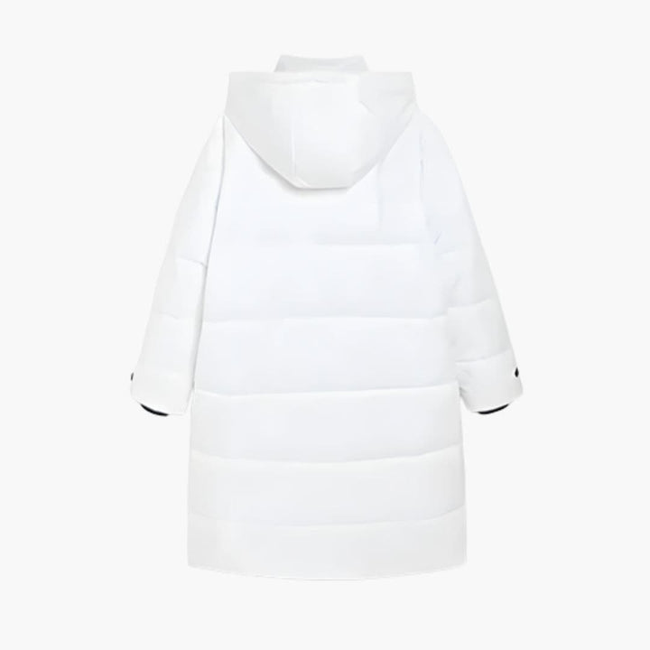Women's Long Puffer Jacket with Hood