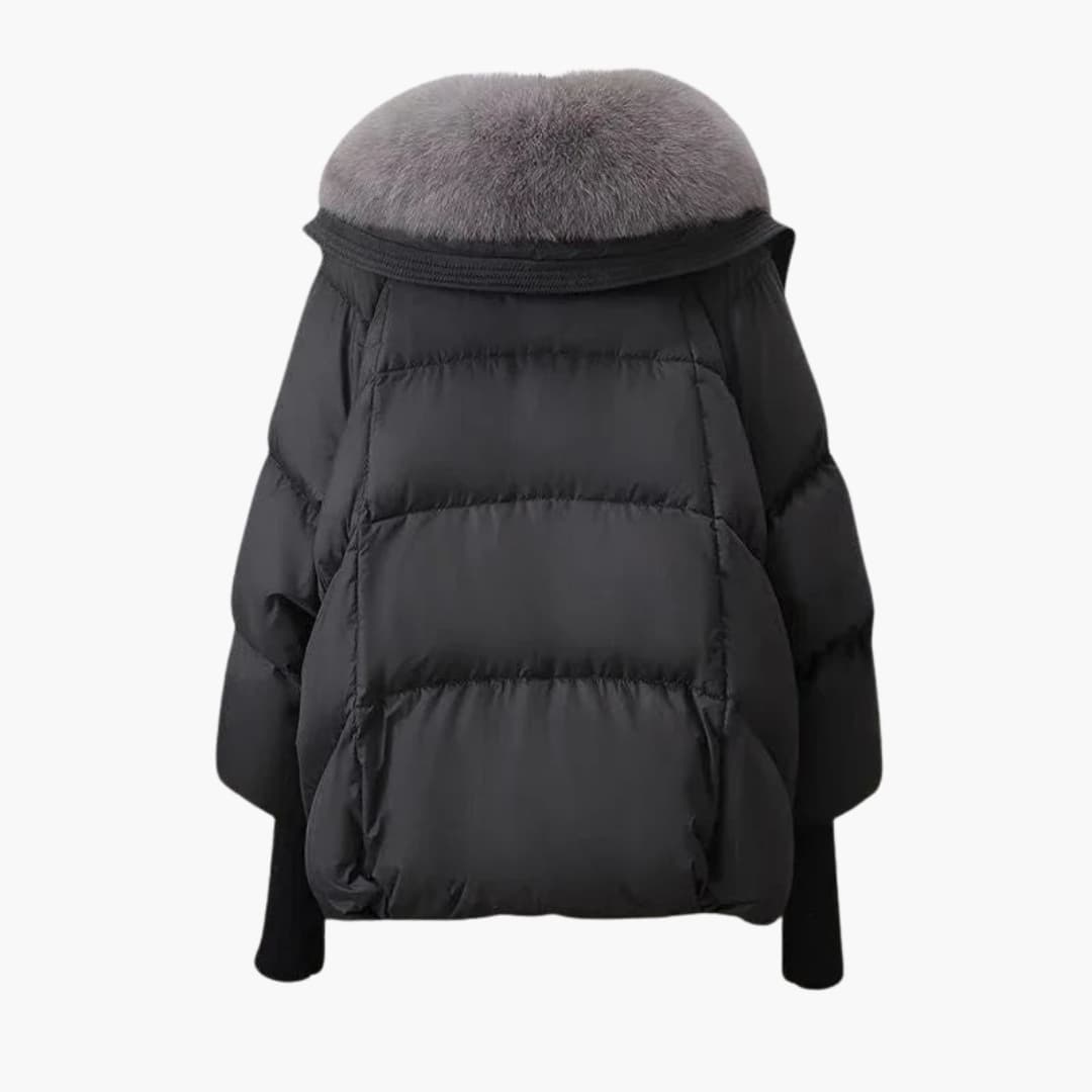 Women's Padded Winter Jacket Faux Fur Collar