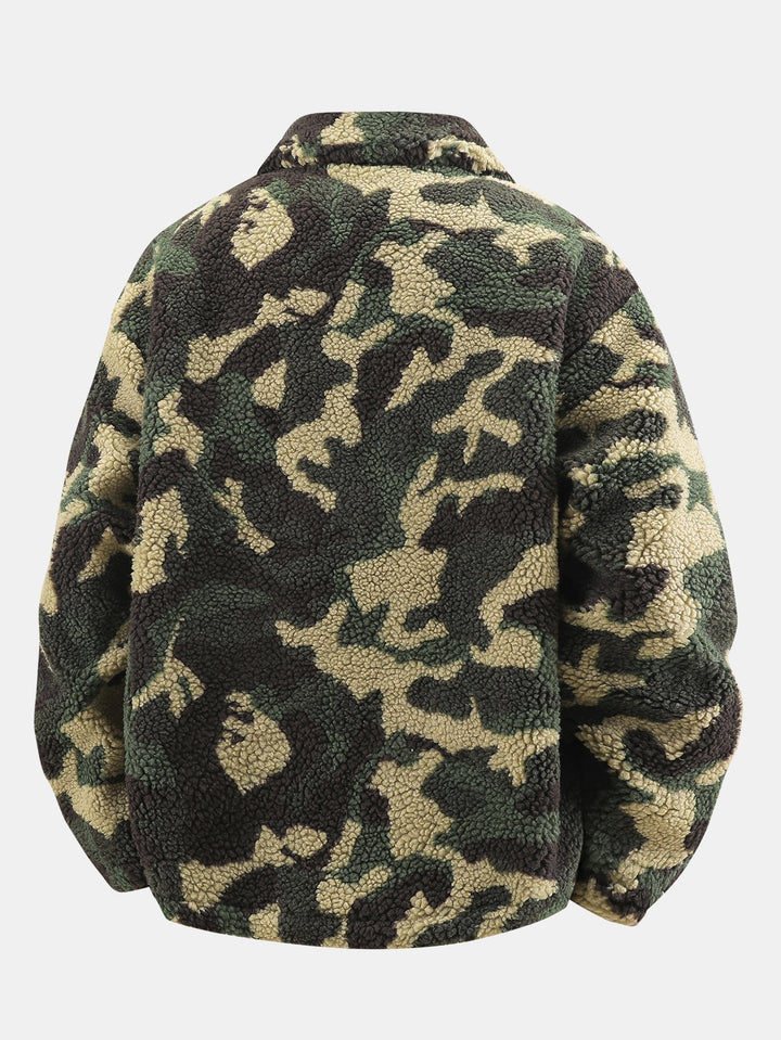 Camouflage Teddy Pocket Jacket