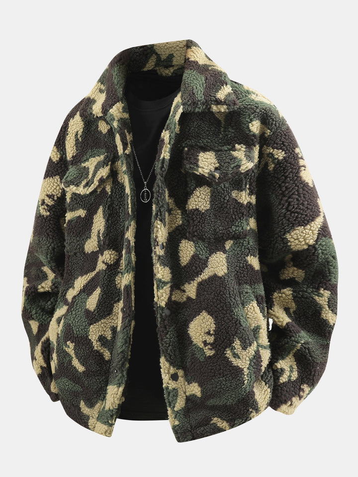 Camouflage Teddy Pocket Jacket