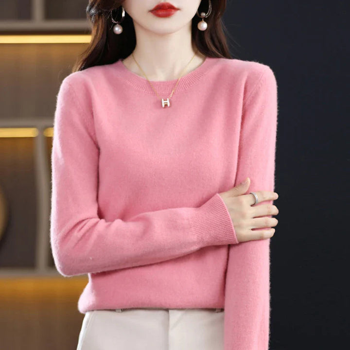 Women's Classic Crew Neck Soft Knit Sweater