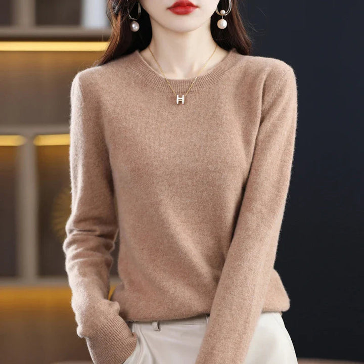 Women's Classic Crew Neck Soft Knit Sweater