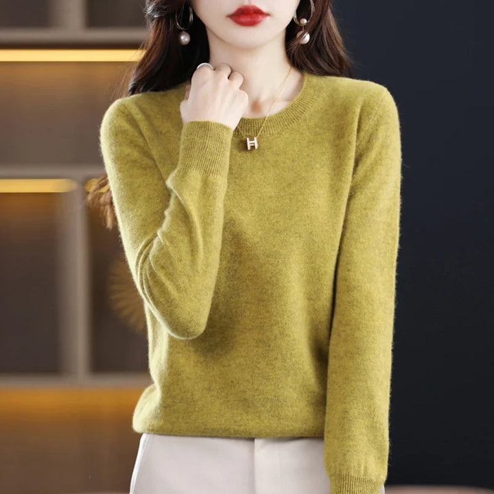 Women's Classic Crew Neck Soft Knit Sweater