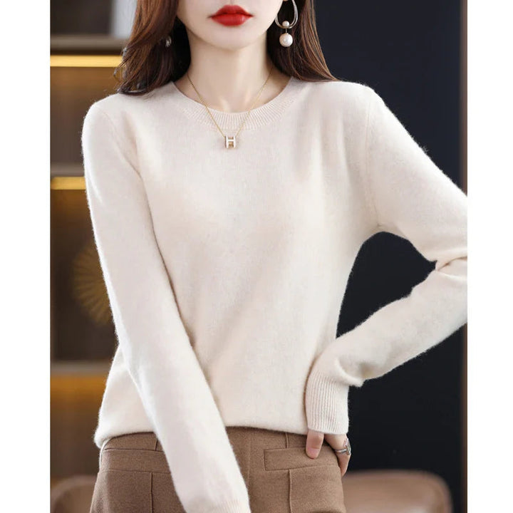 Women's Classic Crew Neck Soft Knit Sweater