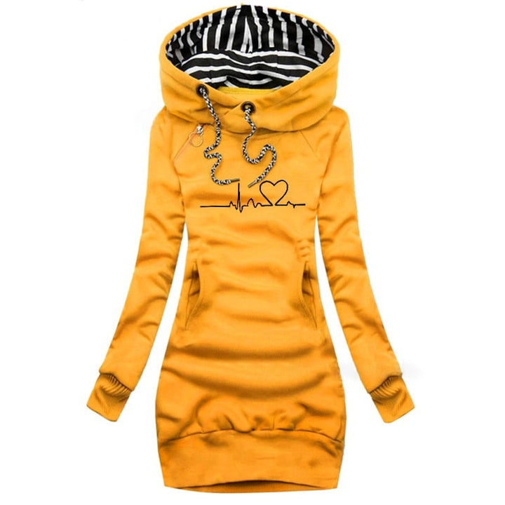 Women's Hooded Winter Jacket Dress