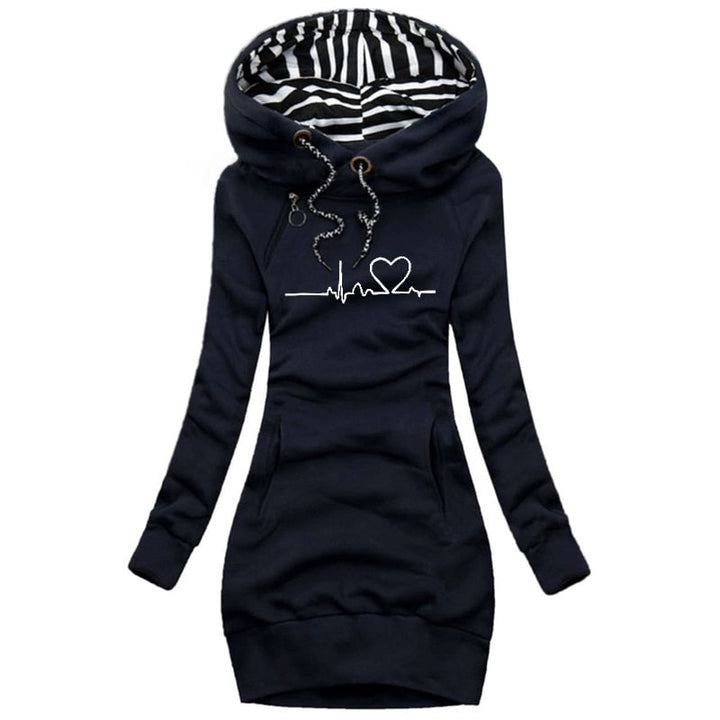 Women's Hooded Winter Jacket Dress