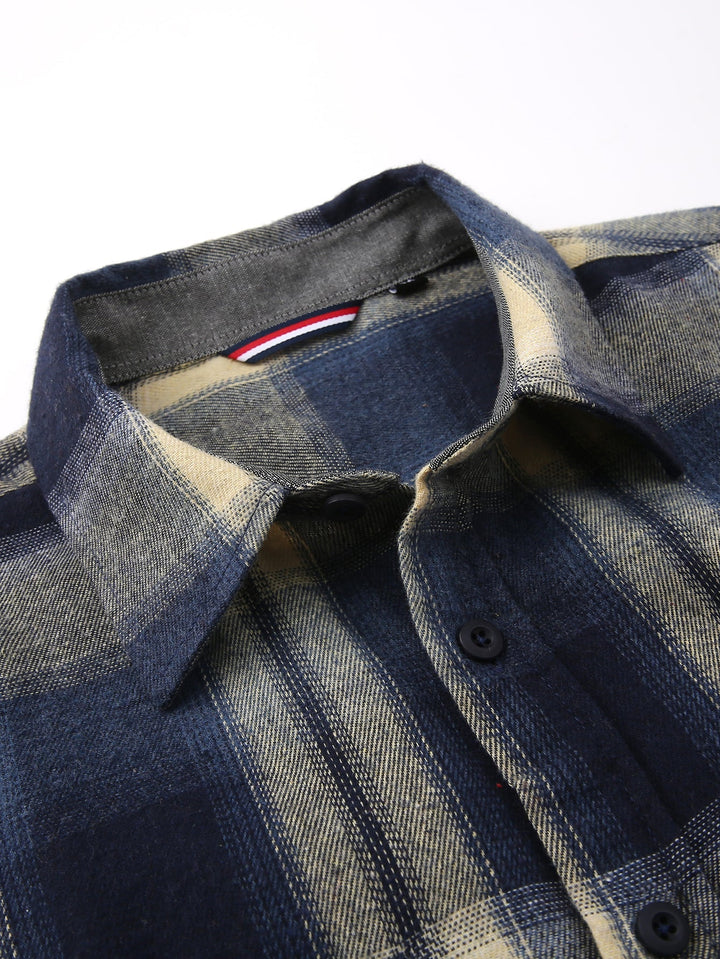 Flannel Plaid Button Up Shirt