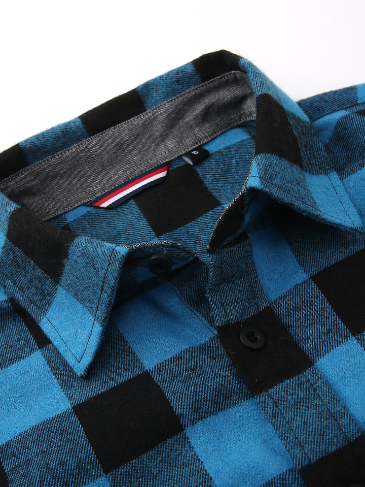 Flannel Plaid Button Up Shirt