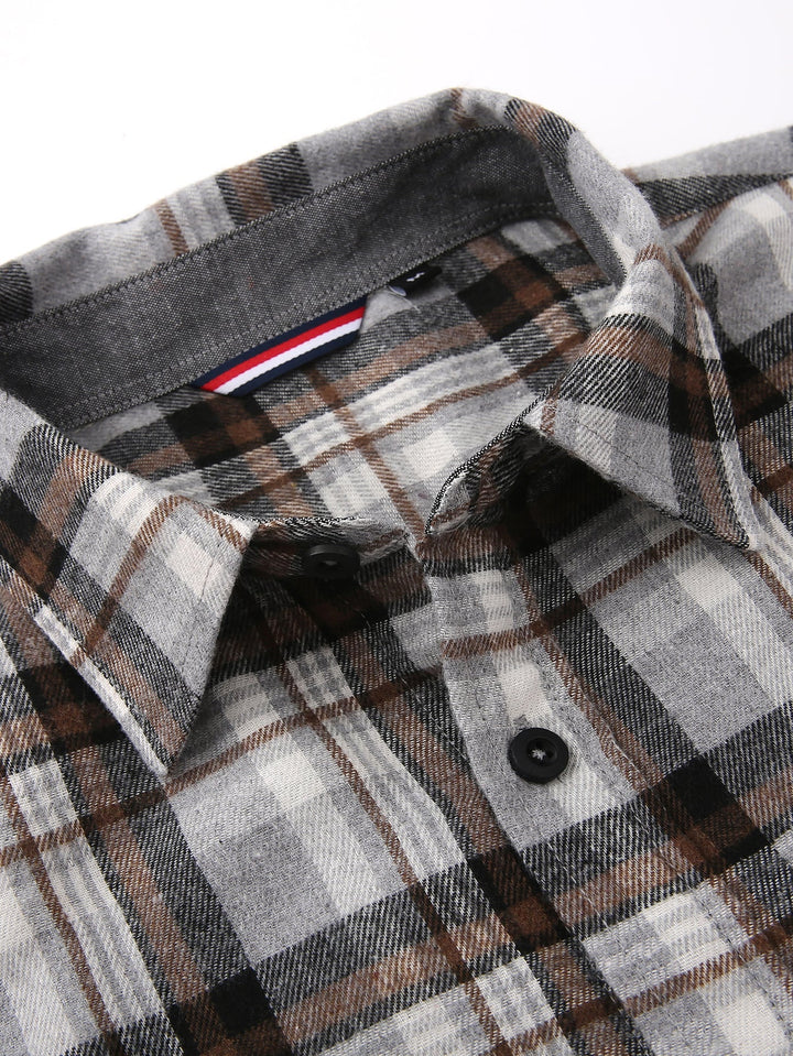 Flannel Plaid Button Up Shirt