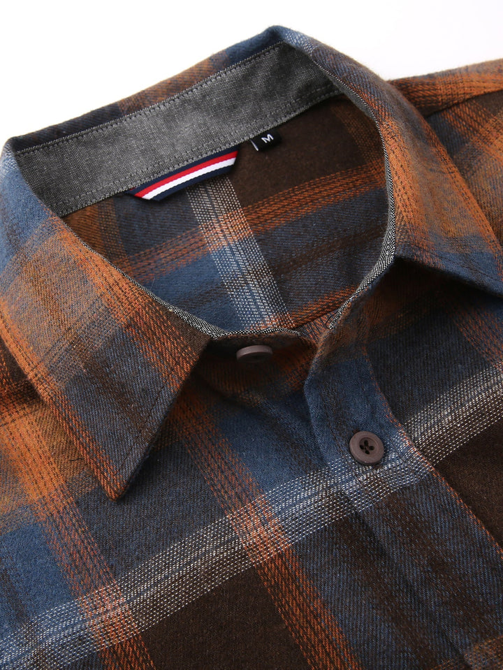 Flannel Plaid Button Up Shirt