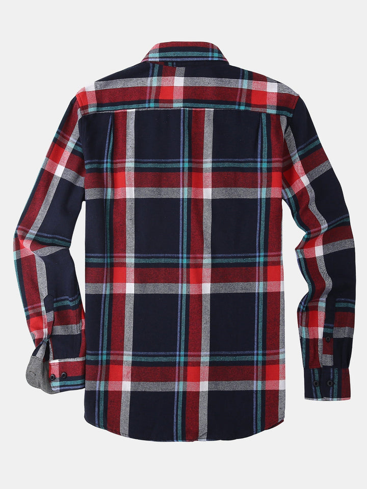 Flannel Plaid Button Up Shirt