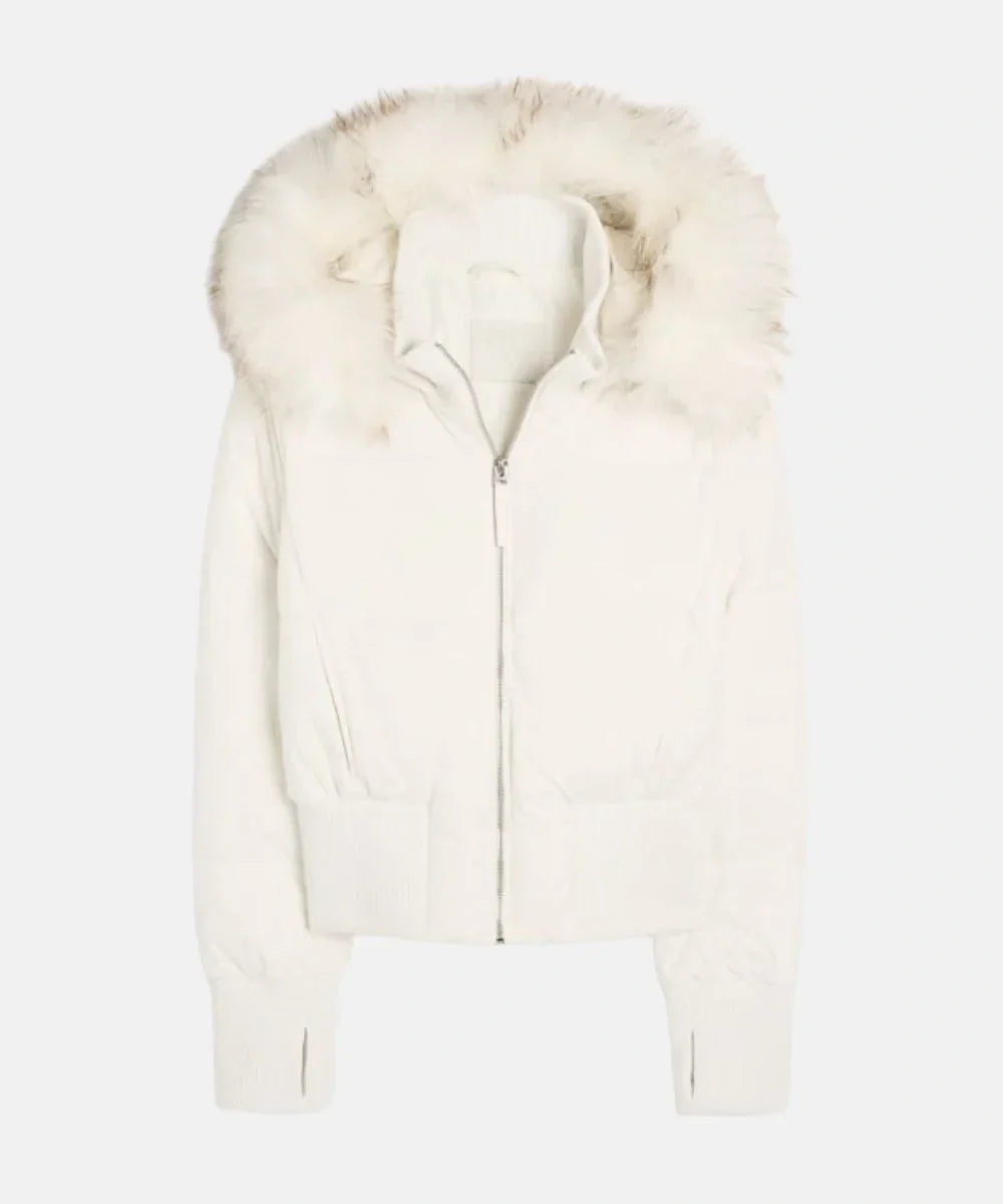 Women's Quilted Winter Jacket Removable Hood