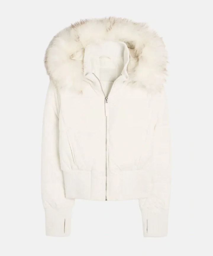 Women's Quilted Winter Jacket Removable Hood