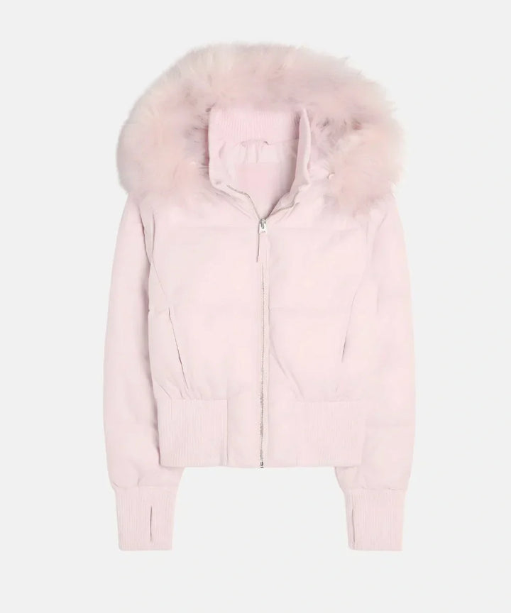 Women's Quilted Winter Jacket Removable Hood