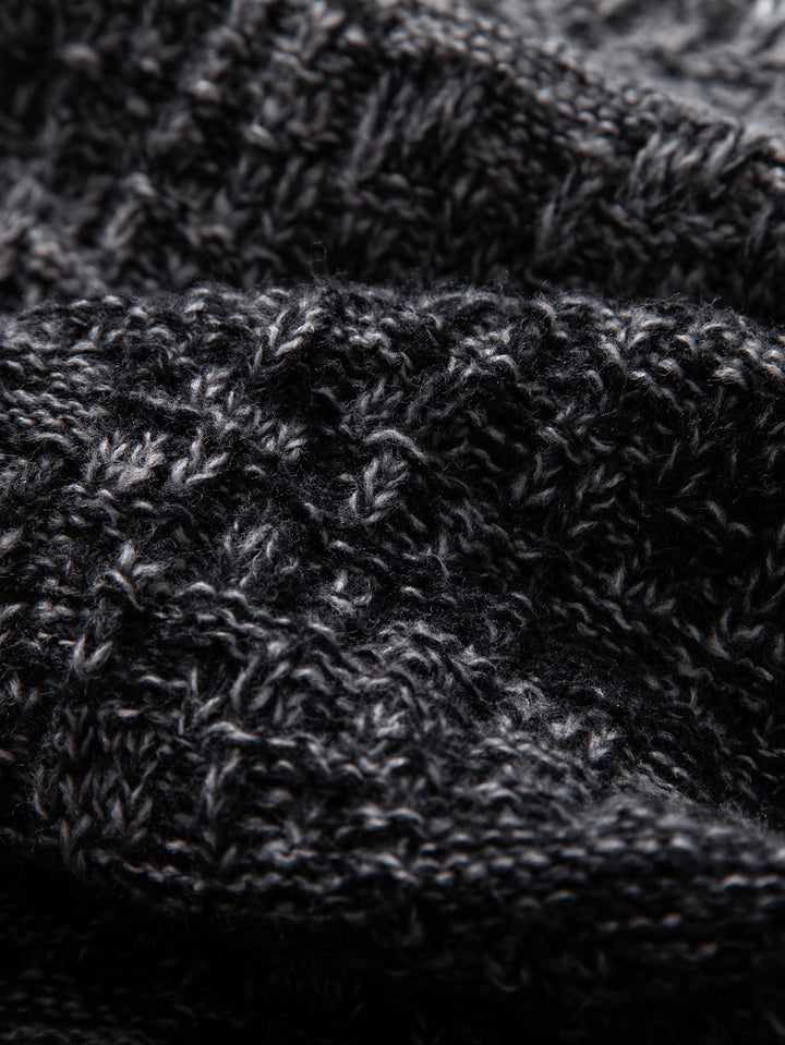Contrast Crew Neck Knit Sweater