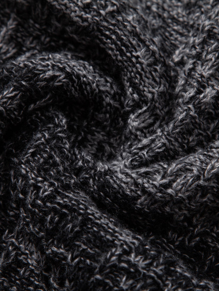 Contrast Crew Neck Knit Sweater