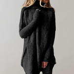 Women’s Oversized Turtleneck Knit Sweater Cozy Pullover