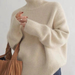 Women's Oversized Cozy Turtleneck Sweater