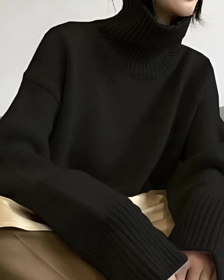 Women's Oversized Cozy Turtleneck Sweater
