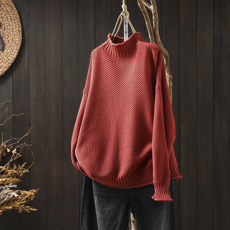 Patricia | Womens Merino Wool Knitted Turtleneck Jumper