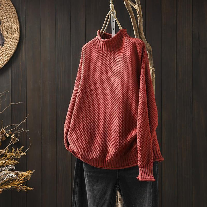 Patricia | Womens Merino Wool Knitted Turtleneck Jumper