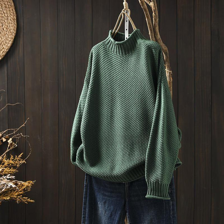 Patricia | Womens Merino Wool Knitted Turtleneck Jumper