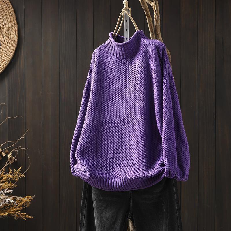 Patricia | Womens Merino Wool Knitted Turtleneck Jumper