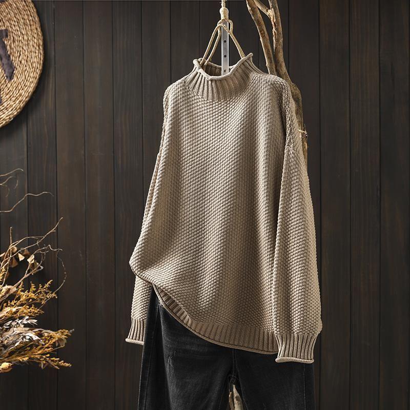 Patricia | Womens Merino Wool Knitted Turtleneck Jumper